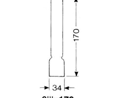 DHR Lampglas 6''' x 170 mm