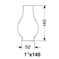 DHR Lampglas 1''' x 140 mm
