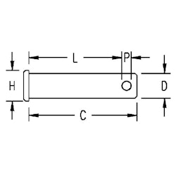 Ronstan riggbult 4,8 x 25 mm