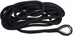 1852 förtöjning db. flätad svart med kaus Ø14 mm 4 m