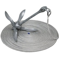 Ankarset, 6kg dragg 10mmx30m polyesterlina