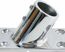 Bottenbeslag fyrkantigt Ø22mm - 60 grader RF stål