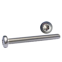 Maskinskruv kullrigt huvud Torx-spår 5x25 A4 ISO14583 10st.