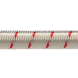Robline elastisk lina 6 mm Vit/Röd 100 m