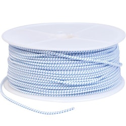 Elastisk lina vit/svart 10 mm - 100 m