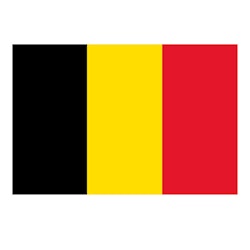 1852 Gästflagga Belgien, 30x45cm
