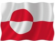 Båtflagga Grönland 90 cm