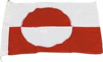 Flagga Grönland 125cm sydd