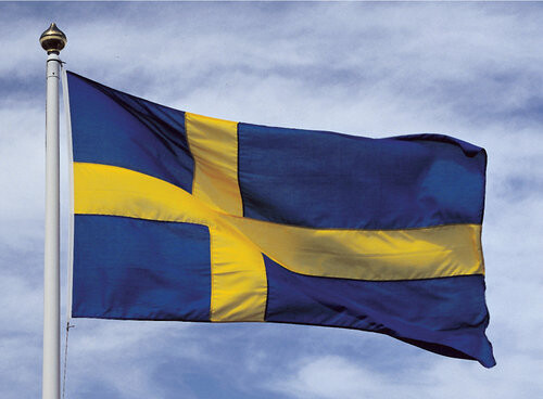 Flagga Sverige, 390x244 cm