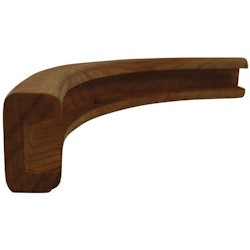 Roca U-list utsida teak 50/90º, spår 10mm