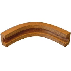 Mahogny vinkel ytter 16x7 mm, 100/90º