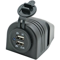 1852 Påbyggnadspanel med dubbelt USB-uttag