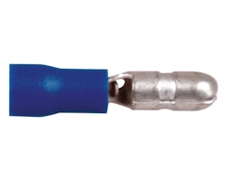 Hankontakt rund blå 4.0 mm, 10 st