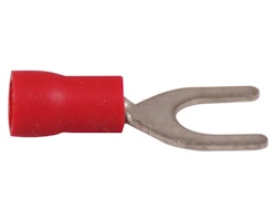 Gaffelkabelsko röd hål 4.3 mm, 10 st