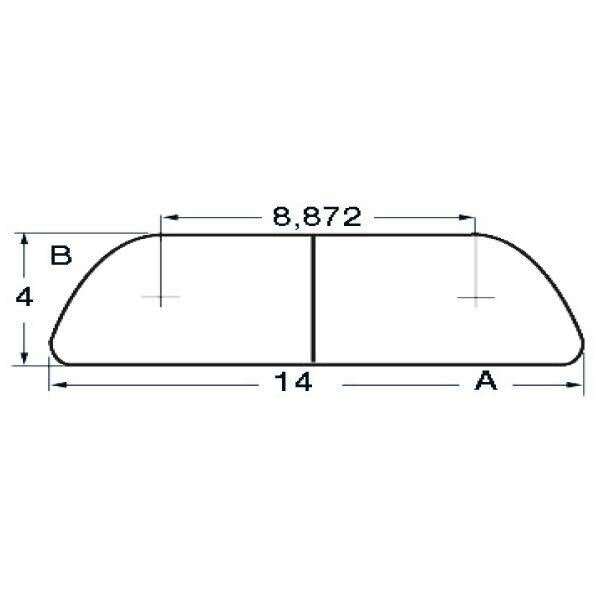 Fenderlist RF 20 x 4mm, 3m