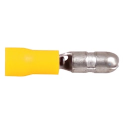 Hankontakt rund gul 5.0 mm, 100 st