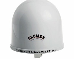 Glomex RA124 VHF-antenn med 9m kabel, PL 259-kontakt och bes