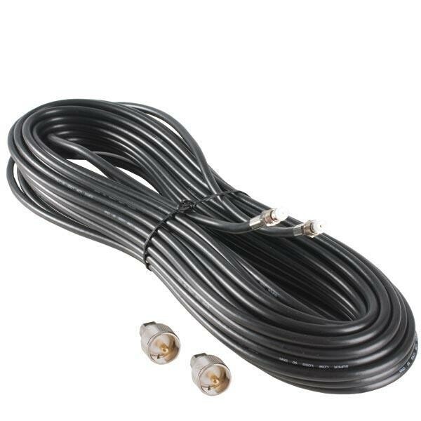 Vhf-kabel rg58 20m, med 2 pl259