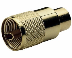 Glomex VHF-kontakt PL259 till 10mm kabel (RG213) guldplätera
