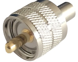 Glomex VHF-kontakt PL259 till RG8X-kabel, crimpning