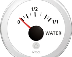 VDO tankmätare Vatten, vit ø52mm, 4-20ma