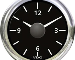 VDO klocka 24v, svart ø52mm