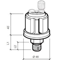 VDO sensor oljetryck 5 bar, M10x1