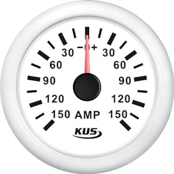 KUS amperemeter vit, 150Amp shunt