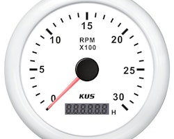 KUS varvmätare till diesel vit, 0-3000