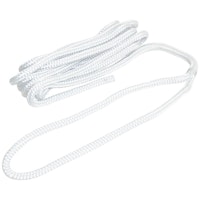 Robline förtöjningslina flätad vit, 10mm x 4m