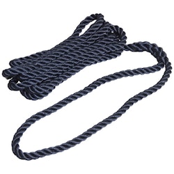 Robline förtöjningslina 3-slagen marinblå, 12mm x 10m