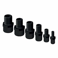 Trudesign Slangstos hane komposit svart 1 1/2" 38mm
