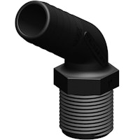 Trudesign Slangstos 120° komposit svart 1 1/4" 38mm