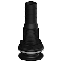 Trudesign Genomföring komposit svart 1/2" -16mm