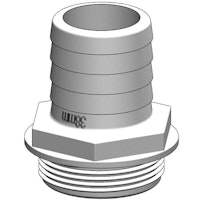 Trudesign Slangstos 1 1/2" 38mm vit, till y-ventil