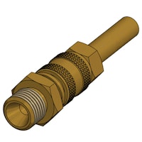 Snabbkoppling Ø 8 mm rör - 1/4" hangänga vänster.