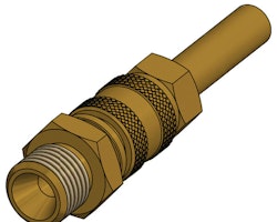 Snabbkoppling Ø 8 mm rör - 1/4" hangänga vänster.