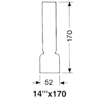 DHR Lampglas 14''' x 170 mm