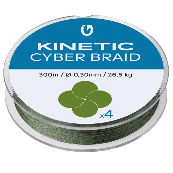 Kinetic Cyber braid 4, 0,30mm/26,5kg
