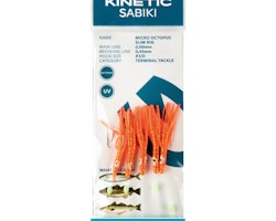 Kinetic Sabiki liten bläckfisk makrill/torsk, Orange/glitte