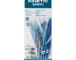 Kinetic Sabiki bläckfisk torsk/sej, Blå/glitter