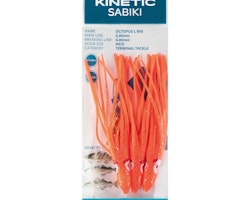 Kinetic Sabiki bläckfisk torsk/sej, Orange/glitter