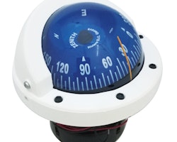 Riviera nedfälld kompass Zenith 3" vit / blå