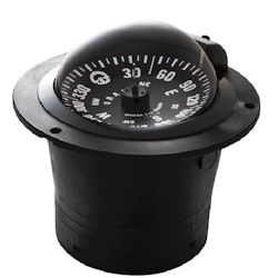Riviera nedfälld kompass BU1 Urania 4", svart