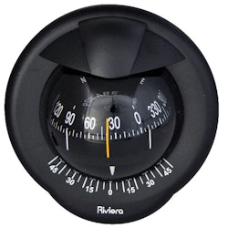 Riviera skottmonterad kompass Polare, svart