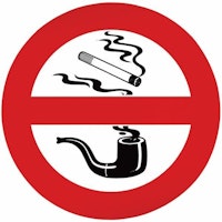 Klistermärke - rökning förbjuden