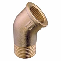 Guidi Böj 45° inv/utv 2 1/2" brons