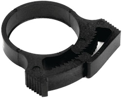 Slangklämma plast 17 - 19,4 mm svart - 7mm
