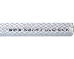 Klar PVC-slang armerad food quality 32mm, rulle 5m