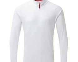 Gill UV009 Men's UV Långarmad Zip T-shirt Vit strl. L